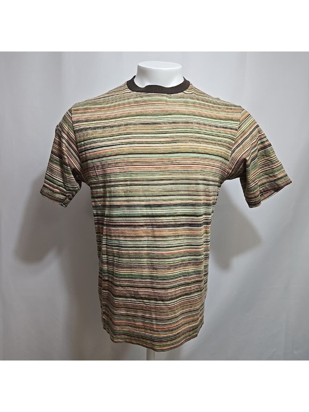 United Arrows Tee Shirt Mens Size Large (Fits Medium) Striped Made in Japan